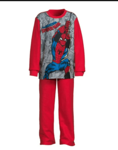 Pijama "Marvel". 2 piezas de micropolar rojo con "Spiderman"
