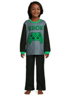Pijama "xBox". 2 piezas de micropolar verde en internet