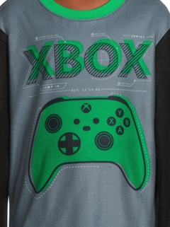 Pijama "xBox". 2 piezas de micropolar verde - comprar online
