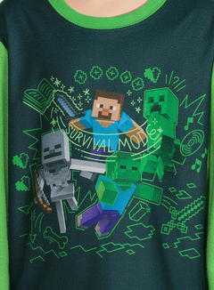 Pijama "Minecraft". 2 piezas de micropolar verde - comprar online