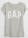 Remera "Gap" - Gris con logo blanco con brillitos