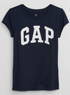 Remera "Gap" - Azul marino con logo blanco con brillitos