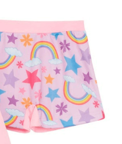Malla UV "Boneco" - Big Girl - Remera UV + short - Rosa con unicornios y arco iris en internet