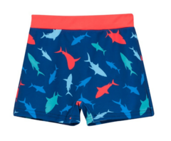 Malla UV "Boneco" - Big Boy - Remera UV + short - Azul y rojo con tiburón en internet