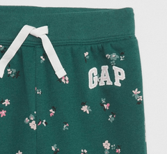 Jogging "Gap" - De algodón con frisa, verde oscuro con florcitas - comprar online
