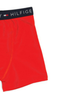 Imagen de Boxer "Tommy Hilfiger" - Pack x 2 unidades - Rojo liso + azul marino con logos