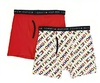 Boxer "Tommy Hilfiger" - Pack x 2 unidades - Rojo liso + blanco con logos de colores