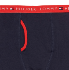 Boxer "Tommy Hilfiger" - Pack x 2 unidades - Rojo liso + azul marino liso - comprar online