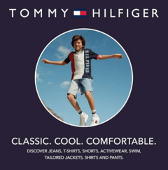 Boxer "Tommy Hilfiger" - Pack x 2 unidades - Rojo liso + azul marino liso