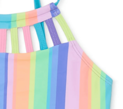 Malla "Go Coco" - Bikini rayada multicolor - comprar online