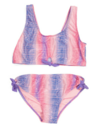 Malla "Limited Too" - Bikini rosa y lila con brillitos y nudos