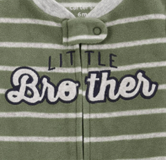 Osito "Carter´s", micropolar. - Verde con rayas grises "Little Brother" - comprar online