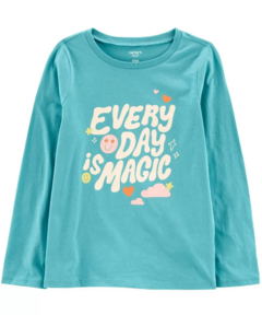 Remera "Carter´s" - Celeste "Every day is magic"