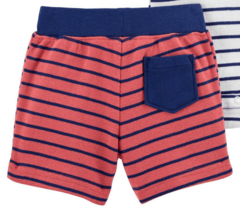 Conjunto "Carter´s" - 2 piezas body rayado con león + short algodón - comprar online