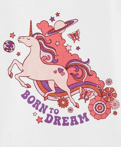 Imagen de Pijama "Carter´s". 2 piezas blanco y violeta con unicornios (Se venden por separado)