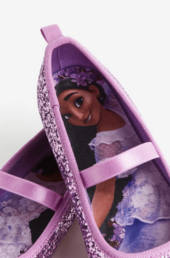 Zapatos "H&M" - Balerinas violetas con brillitos - Lupeluz