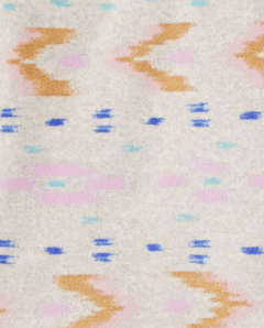 Buzo "Osh Kosh"- De micropolar, 1/2 cierre, gris clarito estampado con vivos en rosa en internet