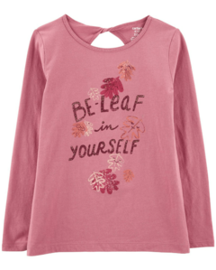 Remera "Carter´s" - Rosa oscuro con Belif in yourself