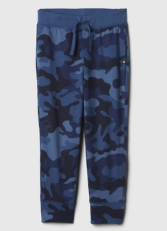 Pantalón "Gap" - De algodón sin frisa, azul camuflado - comprar online