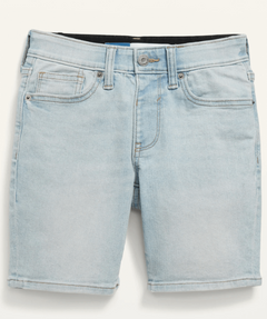 Short "Old Navy" - Elastizado, corte de jean, celeste clarito