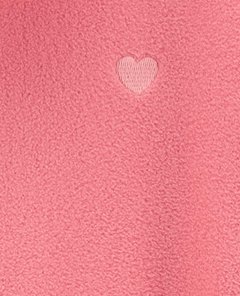 Campera "Osh Kosh"- De micropolar rosa con corazón bordado en internet