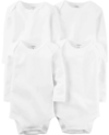 Bodies x 4 unidades - Blancos lisos manga larga