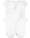 Bodies x 5 unidades - Blancos lisos manga corta