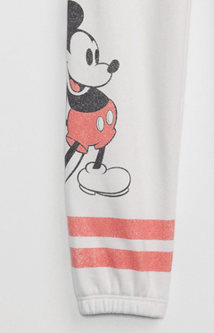 Jogging "Gap" - Blanco tiza con Minnie y Mickey - Lupeluz