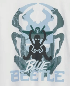 Remera "Gap" - Edición especial "DC", blanca con Blue Beetle en internet