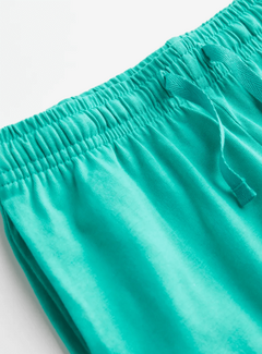 Short "H&M" - De algodón, verde liso - comprar online