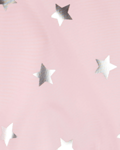 Campera impermeable "Carter,s" - Rosa con estrellas plateadas en internet