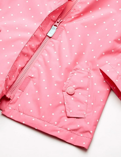 Campera impermeable "Carter,s" - Fucsia con lunares - tienda online