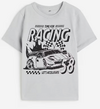 Remera H&M - Big Boy - Gris con auto negro Racing