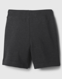 Short "Gap" - Gris oscuro con logo estampado en blanco - Lupeluz