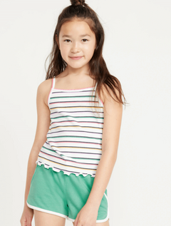 Musculosa "Old Navy" - De morley blanca con rayitas de colores - comprar online