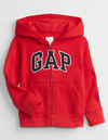 Campera "GAP". Little Boy - Roja con logo azul marino y blanco