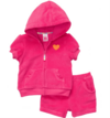 Conjunto "Carter´s" - 2 piezas campera manga corta + short fucsia de towel