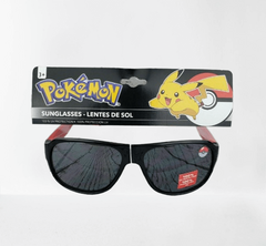 Anteojos de sol "Pokemon" - 100% UV - Negros, con patillas rojas y azules