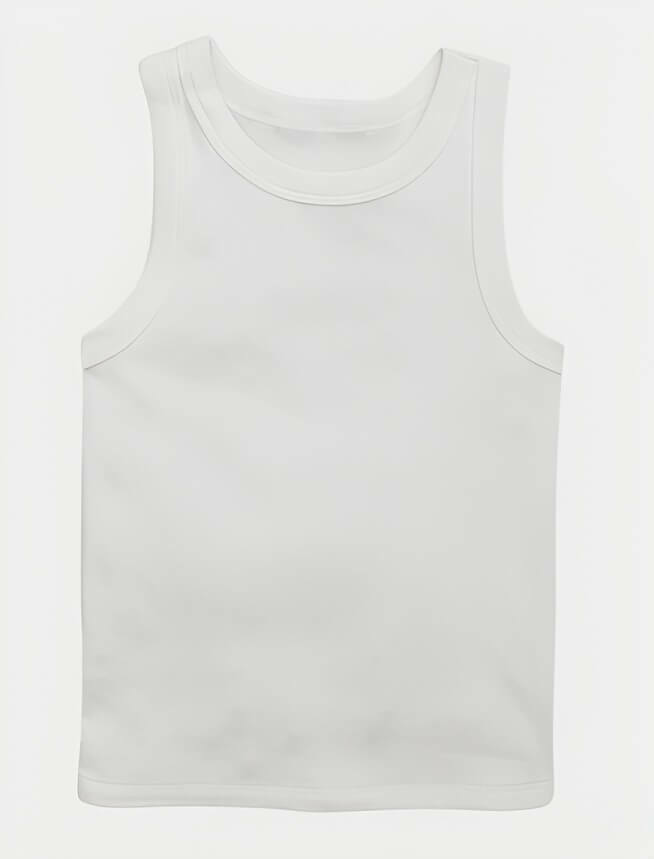 Musculosa blanca lisa outlet