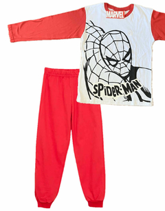 Pijama "Marvel" - Spiderman en negro y blanco con detalles en rojo