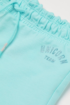 Short "H&M" - Verde agua con Unicorn Team en internet