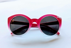 Anteojos de sol "Jojo" - 100% UV - Rosa redondos con moño - comprar online
