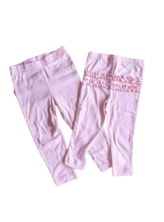 Pantalón "Carter´s" - De algodón rosa con volados en la cola - comprar online