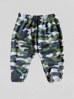 Pantalón "Old Bunch" - Ranita de plush camuflada verde, con bolsillo atrás - comprar online