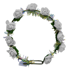 10 coronas de flores con led - comprar online