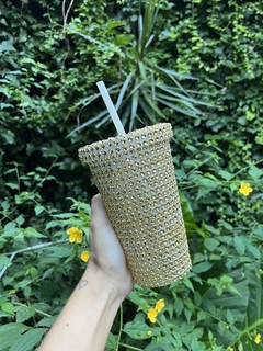 Vaso Gold Strass