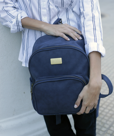 Mochila Maternal Goldie Azul