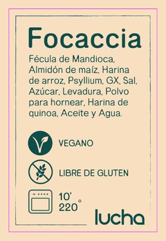 Focaccia de Quinoa Vegana pre-cocida congelada x 1 en internet