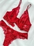 Conjunto Sem Bojo Ipanema Vermelho - LOLA STORE LINGERIE LTDA