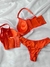 Conjunto com Bojo Carvalho Laranja - LOLA STORE LINGERIE LTDA